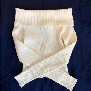 Forever 21 Cream Long Sleeve Top